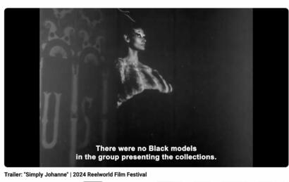 Black woman models presenting collections in a fashion show setting.